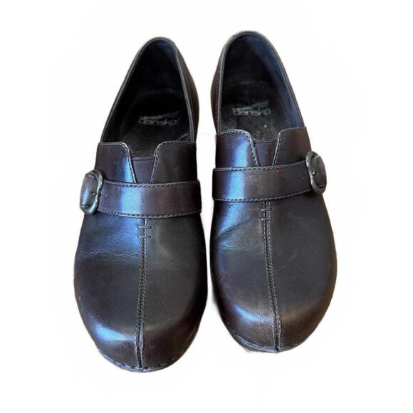 Dansko Tamara Women's Brown Leather Clogs Size 39 - Picture 7 of 8